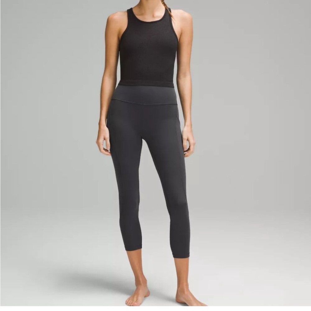 Lululemon Align High-Rise Crop with Pockets 23" 2 Graphite Grey